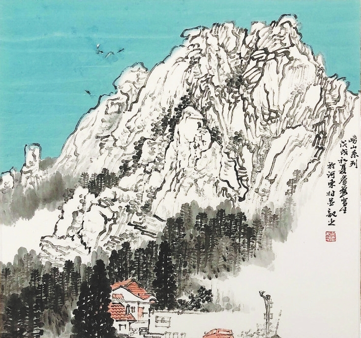 詹艺山水画作品在赣州展出